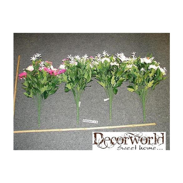 Szatén Orchidea, Rózsa, Gerbera vegyescsokor 60cm