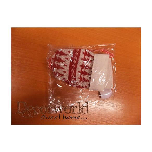 Norvégmintás kesztyű Akasztós