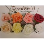 Rózsafej kicsi poly S/24 több színben