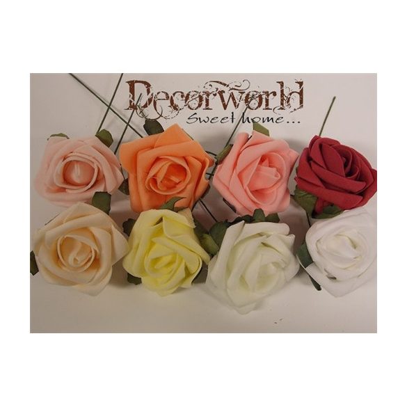 Rózsafej kicsi poly S/24 több színben