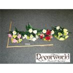 Szatén Rózsa, Asztromélia, Margaréta vegyescsokor 38cm