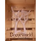   Flokkolt szarvas agancs fehér vagy barna színben 28 cm 2db/csomag