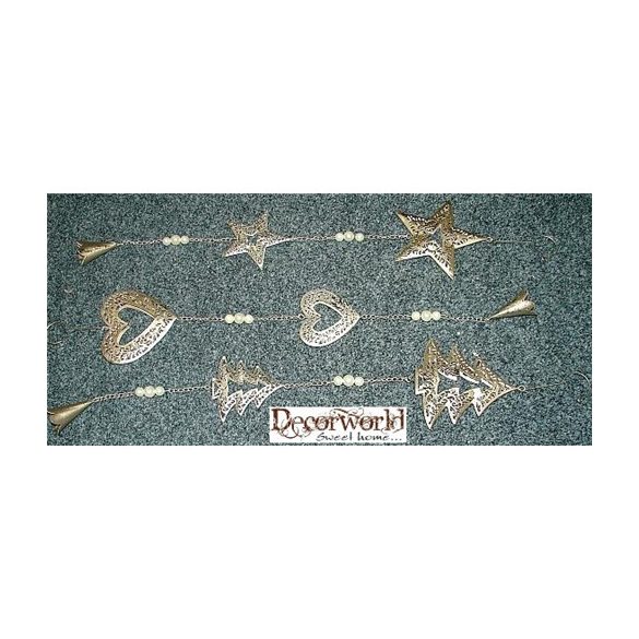 Fém 2-figurás lógó+cse