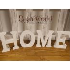 Fa betűk "HOME" 18 cm - Fehér