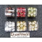 Gömb műanyag Gerezdes 3 cm - Több színben S/18