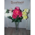 Szép nagy peónia ág 3 fej - 3 színben