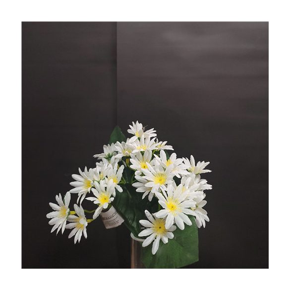 Margaréta csokor x5 23cm - Fehér