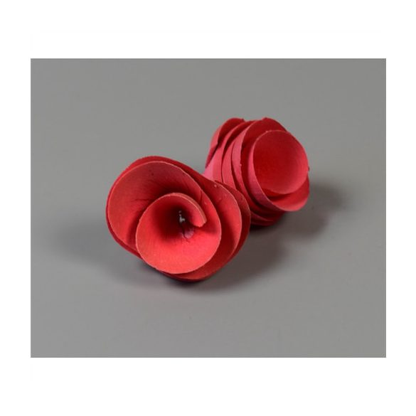 Fa tölcsér virág 2cm - Piros