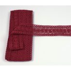 Csipkeszalag 1cm - Bordó
