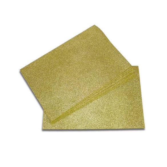Dekorgumi glitteres 2mm A4 - Arany S/10