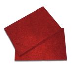 Dekorgumi glitteres 2mm A4 - Piros S/10