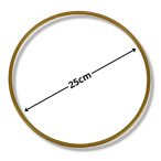 Fém karika 25cm - Arany