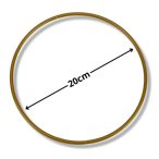 Fém karika 20cm - Arany