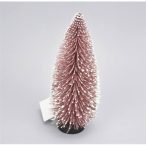 Dekor fenyő pink havas 21cm
