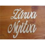 Fa felirat Nyitva-Zárva 10x20 cm - Natúr