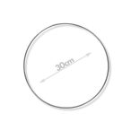 Fém karika 30 cm - Ezüst borítás