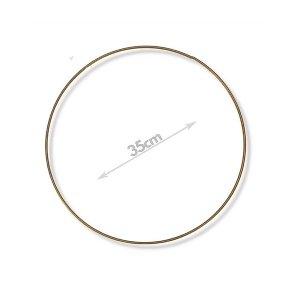 Fém karika 35cm - Arany