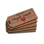   Nyomtatott fa tábla "Boldog anyák napját biléta 5,7x2 cm - S/5