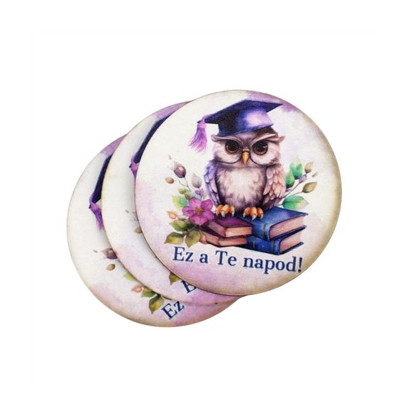 Nyomtatott dekorkarton 5 cm- Ez a te napod! 5db