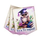   Nyomtatott dekorkarton 7x5,5cm - Ez a te napod! ballagási bookmark (3db/csom.)