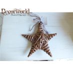 Fonott csillag barna 20cm