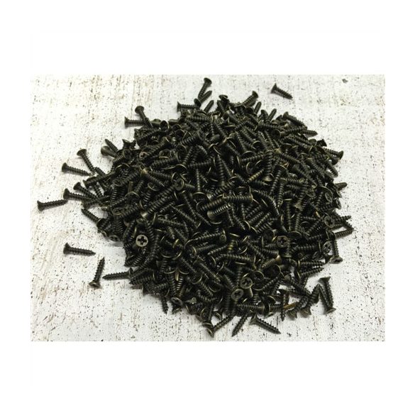 Csavar 2x10 mm - Antikbronz 1000db/csomag