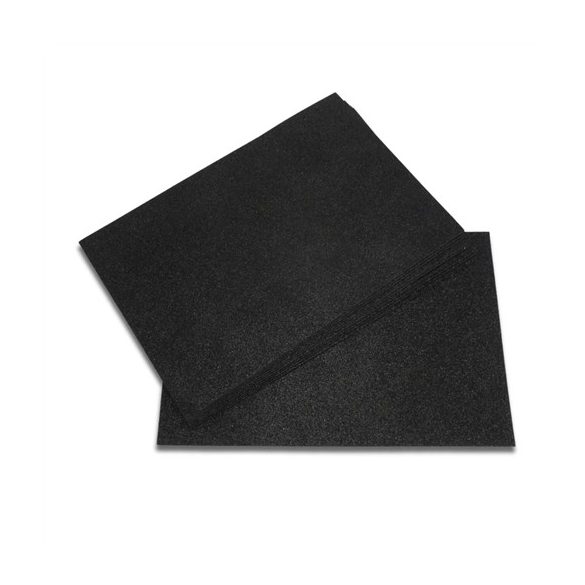 Dekorgumi glitteres 2mm A4 - Fekete S/10