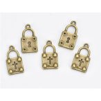 Fém medál lakat 1x1,9 cm - 5db/csomag