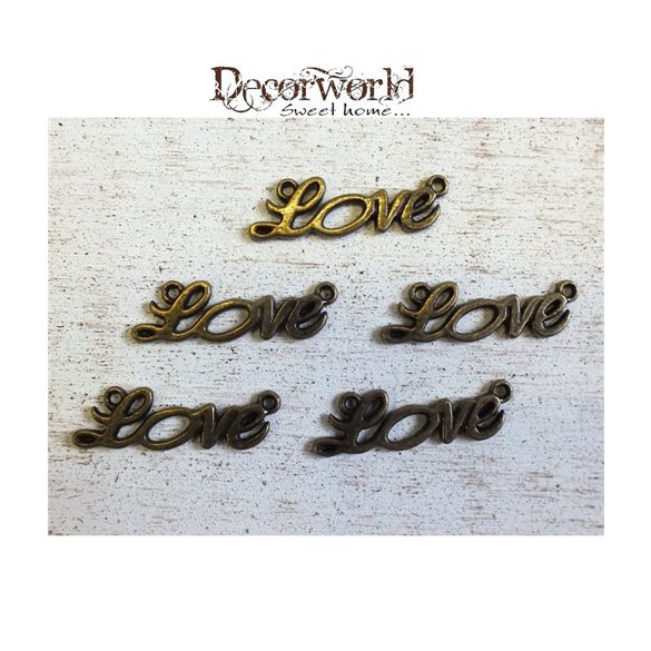 Love medál S/5db 3,3cm