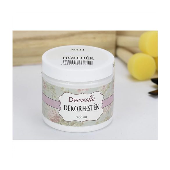 Akrilfesték 200ml - Matt hófehér