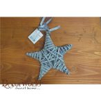 Fonott csillag szürke 20cm