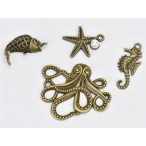 Fém medál tengeri csomag - 4db/csomag