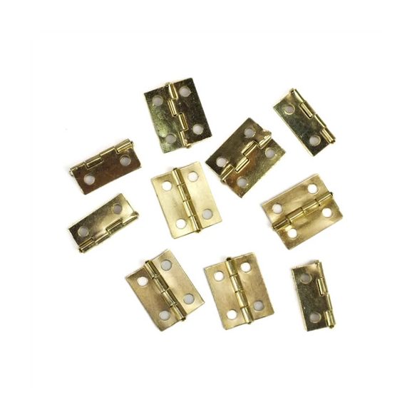 Zsanér kicsi 270fokban nyílik 1,3x1,8cm - Arany 10db/csomag