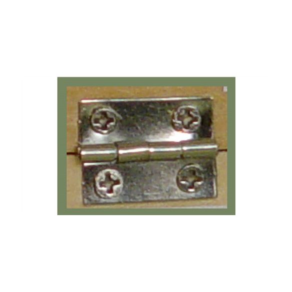 Zsanér kicsi 270fokban nyílik 1,3x1,8cm - Ezüst 10db/csomag