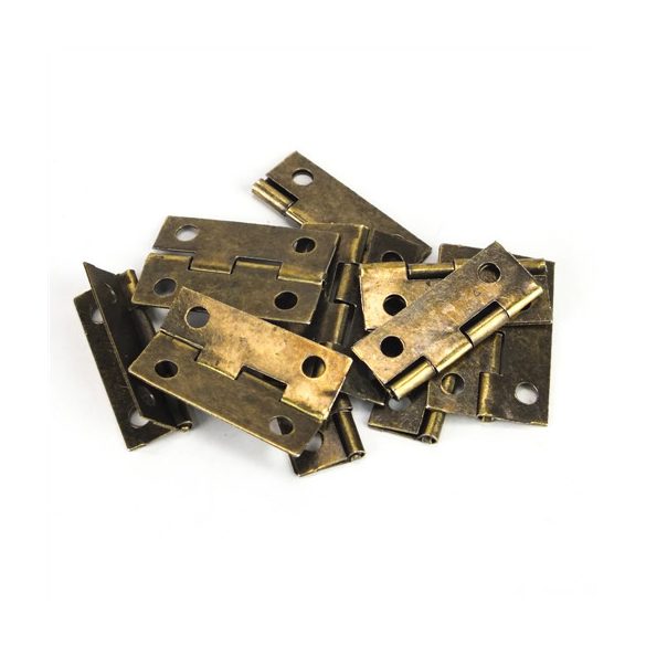 Zsanér nagy 1,7x2,5cm - Bronz 10db/csomag