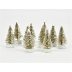 Fenyőfa mini 4cm glitteres - Óarany S/10