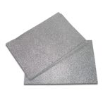 Dekorgumi glitteres 2mm A4 - Ezüst S/10