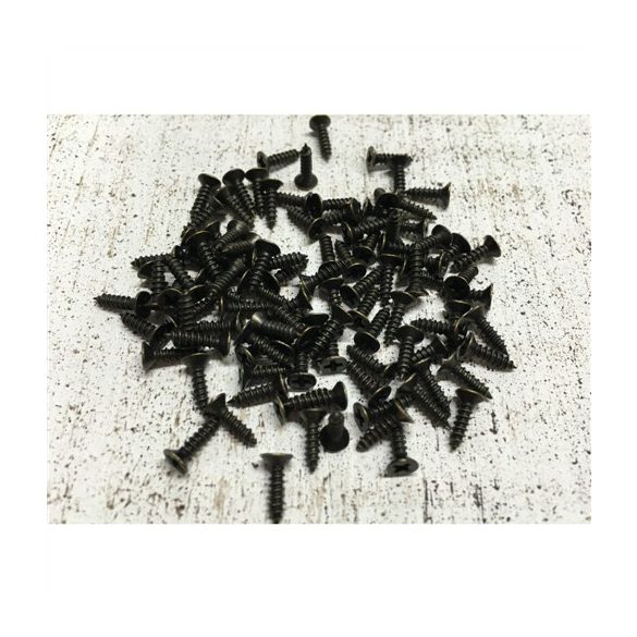 Csavar 2x8 mm - Antikbronz 100db/csomag