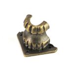   Fém dobozláb bástya + csavarok 4db/csomag 2,6x2,6x2,5cm - Bronz