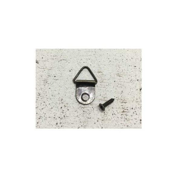 Fém akasztó 10x23mm + csavarok 10db/cs - Bronz