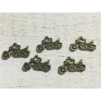 Fém motor 2,5x1,7 cm - Bronz 5db/csomag