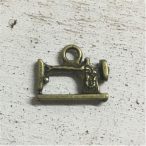 Fém varrógép 1,8x1,4 cm- Bronz 5db/csom.