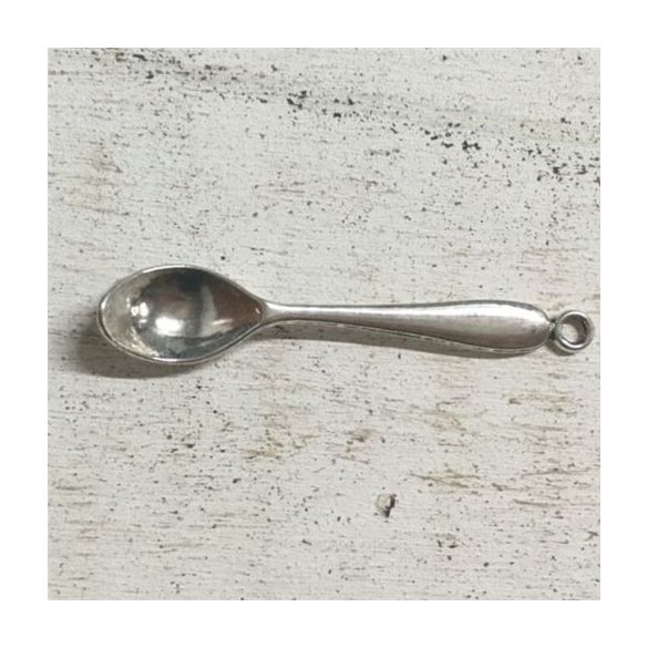 Fém kanál 5,5x0,6 cm - Ezüst 5db/csom