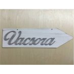Fa "Vacsora" nyíl betűkkel fehér 50x14cm jobbra