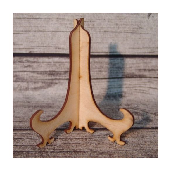 Natúr fa - Tányértartó állvány normál 10x12 cm