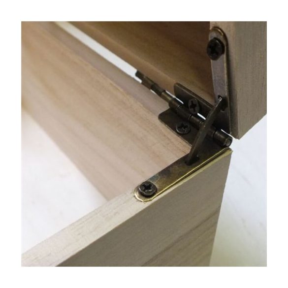 Fém támasztó zsanér + csavarok 4db/csomag 28x22 mm