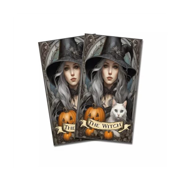 Nyomtatott dekorkarton 5x9,5cm - Tarott kártya Boszi (2db/csomag)