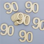 Natúr fa - Évfordulós számok 5 cm - 90-es (10db/csom.)
