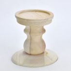   Gyertyatartó fa "Dal"i 11,5cm - Natúr (tető: 10cm, Talp: 12,5cm)