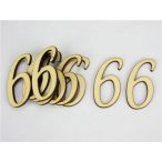 Natúr fa - Írott szám 5cm - 6-os (10db/csom.)